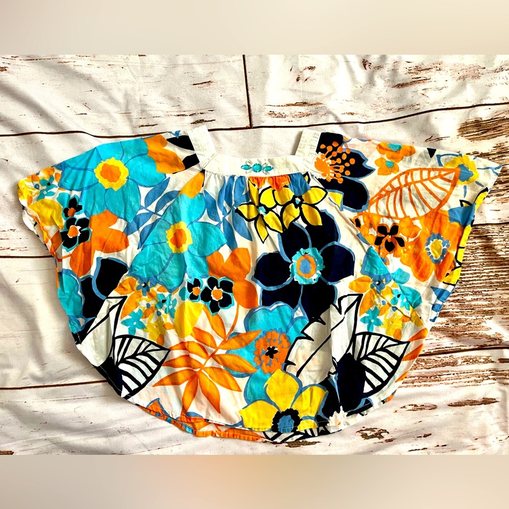 Rare vintage Gymboree poncho shaped floral top